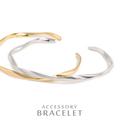 Slim wavy metal bracelet 